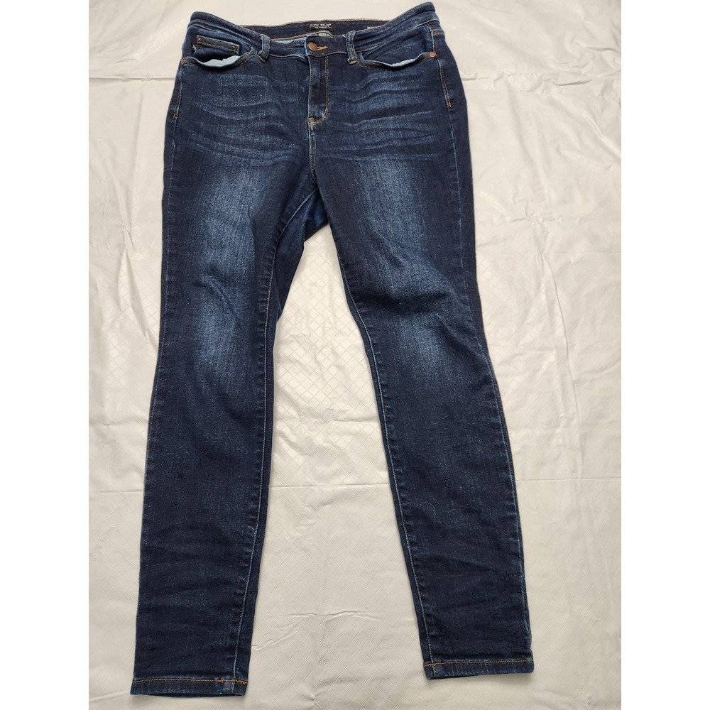 Judy Blue Jeans Juniors 15/32 Blue Skinny Fit Dark Wash Stretch Denim Pants